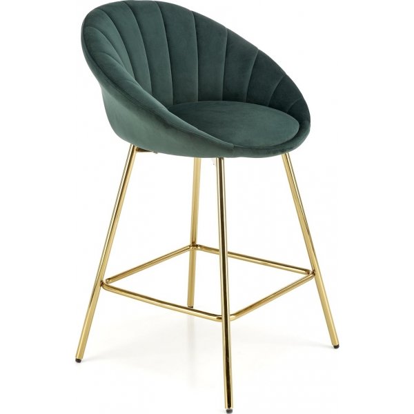 Tabouret de bar Pelican 112 - Vert foncé/or Tabouret de bar Pelican 112 - Vert foncé/or