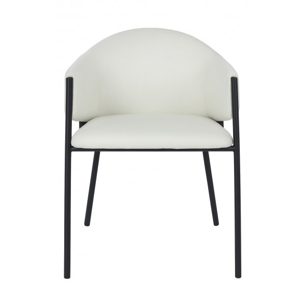 Eetkamerstoel beige stof - Stacey + Meubelpoten