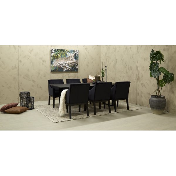 Manhattan matbord 220 cm - Svartbetsad ask Manhattan matbord 220 cm - Svartbetsad ask