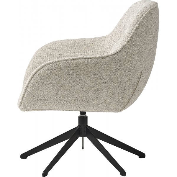 Fauteuil Raton - Blanc cassé/noir Fauteuil Raton - Blanc cassé/noir