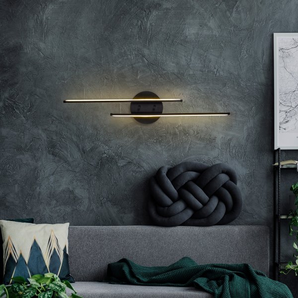 Unni wandlamp - Zwart