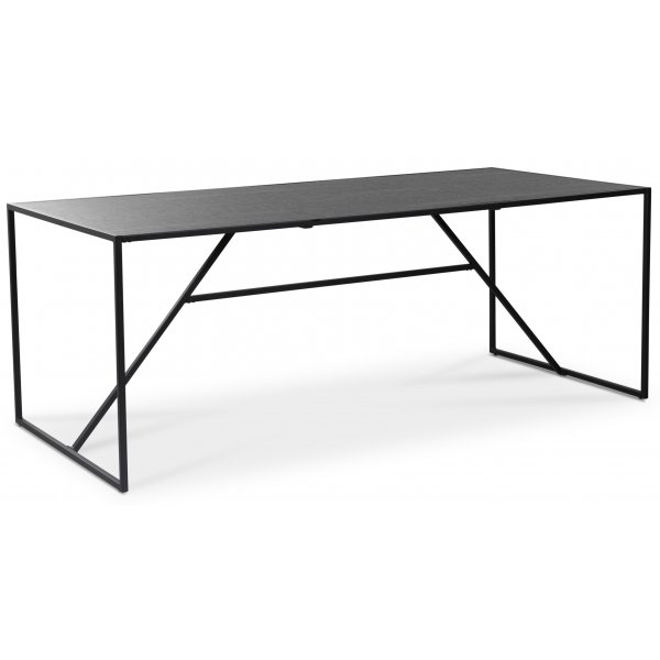 Lazio matbord 195 cm - Brunbetsad ek