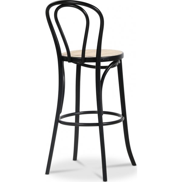 Tabouret de bar No 18 avec assise en rotin - N\\\'importe quelle couleur sur le cadre