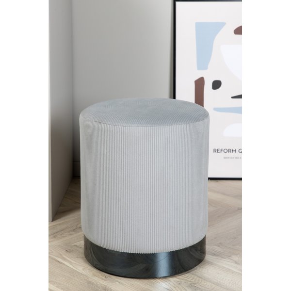Pouf Rémi - Velours côtelé gris Pouf Rémi - Velours côtelé gris
