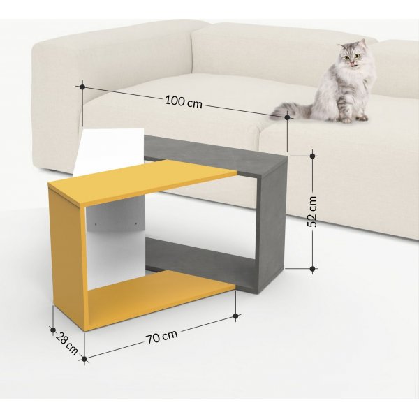 Trine soffbord 100 x 98 cm - Vit