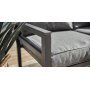 Samona utematgrupp i aluminium (1+1+3+bord) - Antracit