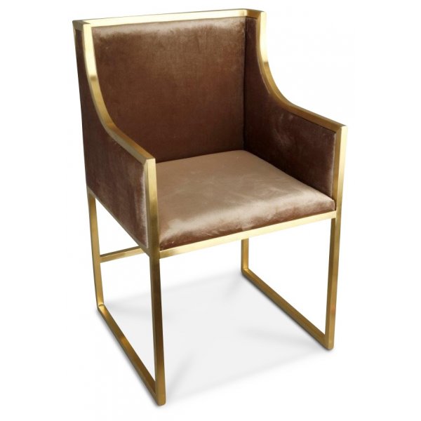 Simple karmstol - Beige/Mssing