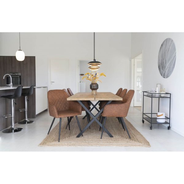 Harbo Matstol - Vintage brun Harbo Matstol - Vintage brun