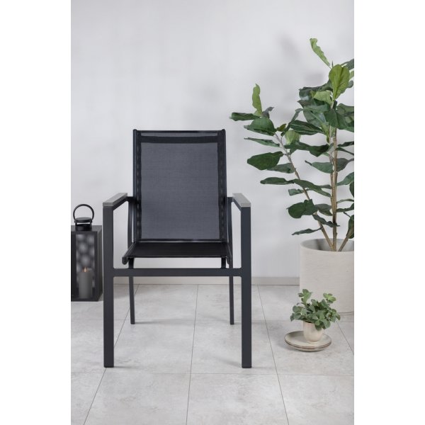 Parma matstol - Svart/Grå Parma matstol - Svart/Grå