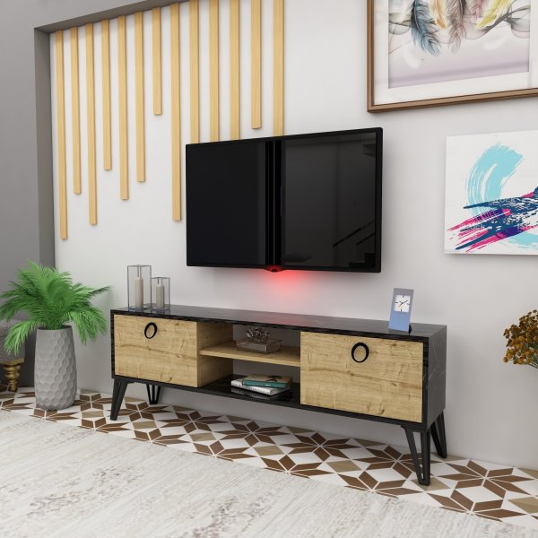 Benjamin TV-bänk - Ek Benjamin TV-bänk - Ek