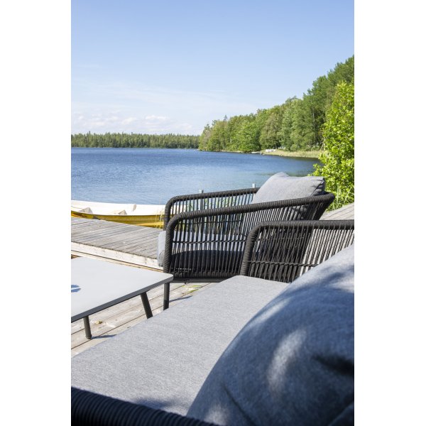 Groupe de salon Lindos - Noir Groupe de salon Lindos - Noir