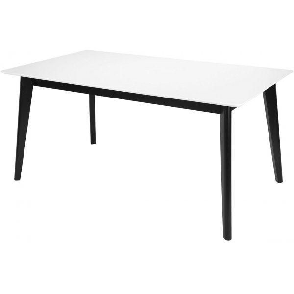 Century matbord 160 cm - Vit/Svart (HPL)