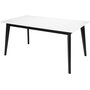 Century matbord 160 cm - Vit/Svart (HPL)
