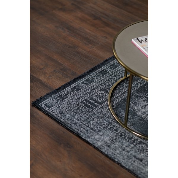 Tapis en coton Adana Boccara Noir