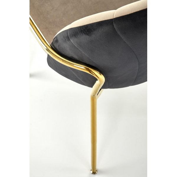 Cadeira eetkamerstoel 500 - Beige/zwart Cadeira eetkamerstoel 500 - Beige/zwart