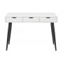 Neptun skrivbord 110x50 cm - Vit/svart