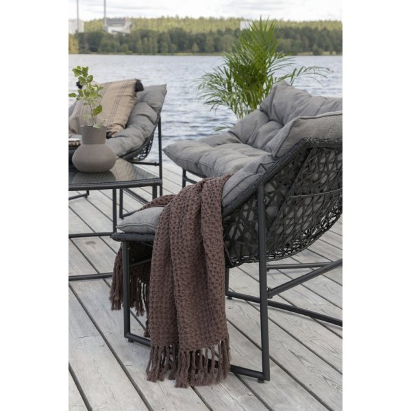 Groupe de canapés Tina - Noir/gris Groupe de canapés Tina - Noir/gris