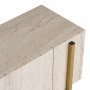 TV-b�nk Nemming 180 cm - Travertin/guld