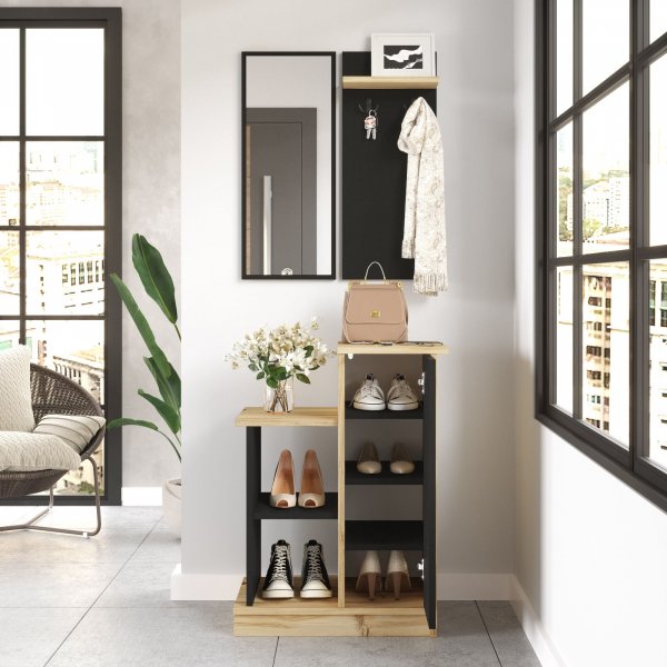 Charlotte hallmbel - Valnt/svart