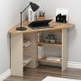 Corner hrnskrivbord 80 x 80 cm - Furu/beige