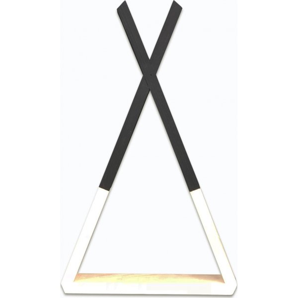 Rafa wandplank 139 - Walnoot/zwart