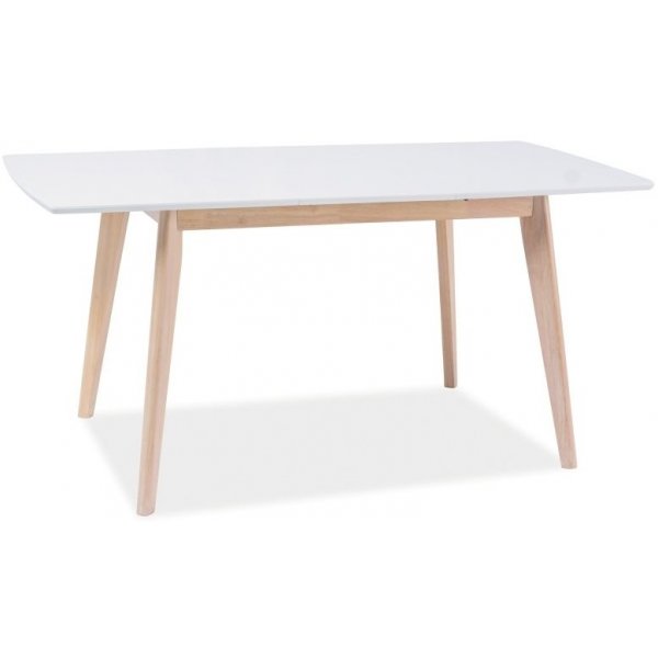 Matbord Elaina 120-160 cm - Vit/ek