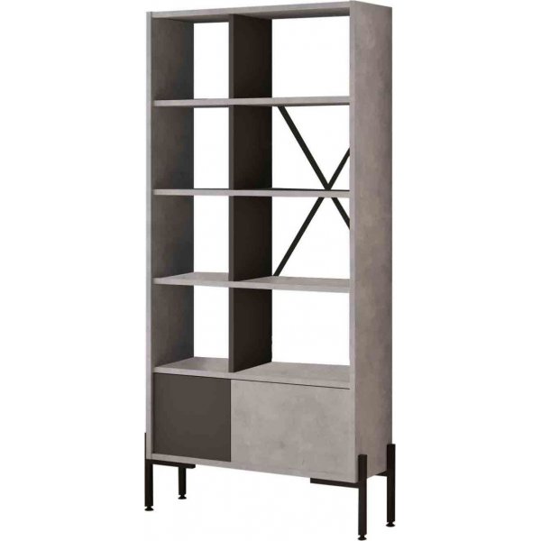 Bruno bokhylla - Antracit