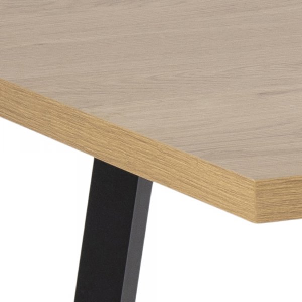 Table  manger Cenny 160 cm - Chne/noir