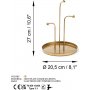 Leros sierbord - Goud