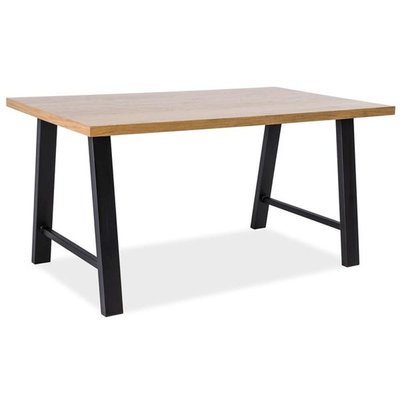 Matbord Lily 180 cm - Ek/svart