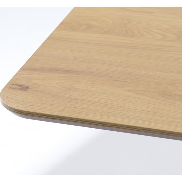 Lapis matbord med kryssben 160 x 90 cm - Eklaminat/svart Lapis matbord med kryssben 160 x 90 cm - Eklaminat/svart