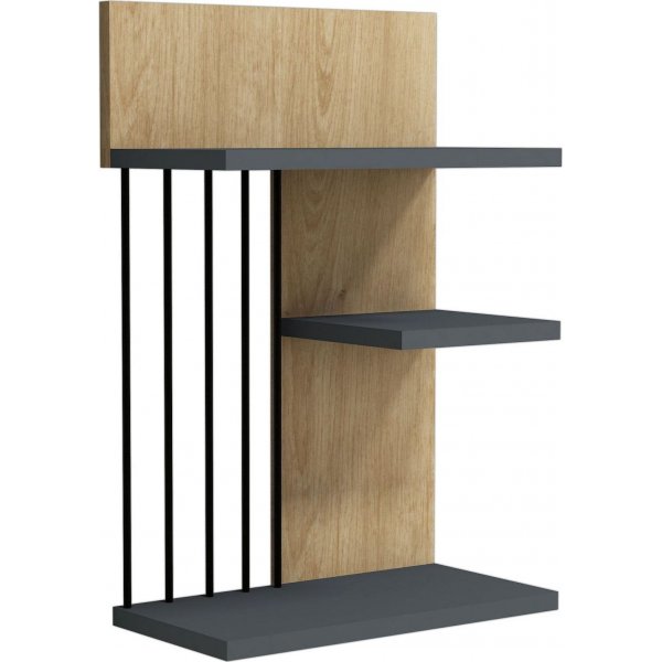 Nezma wandplank - Saffier/antraciet Nezma wandplank - Saffier/antraciet