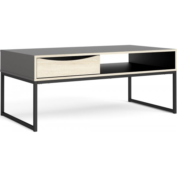 Stubbe soffbord 117,2 x 60 cm - Svart/ek