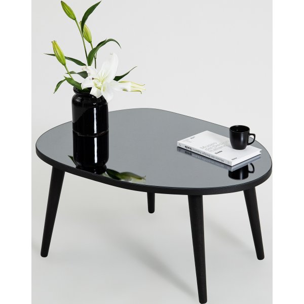 Table basse Gusto 75 x 55 cm - Noir/fumée Table basse Gusto 75 x 55 cm - Noir/fumée