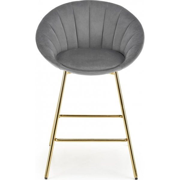 Tabouret de bar Pelican 112 - Gris/doré Tabouret de bar Pelican 112 - Gris/doré