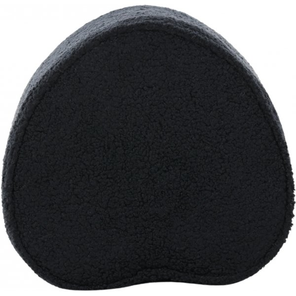 Heart sittpuff - Svart teddy Heart sittpuff - Svart teddy