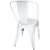 Chaise empilable en mtal blanc Industry