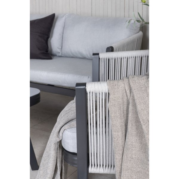 Groupe de canapés Virya - Noir/Gris Groupe de canapés Virya - Noir/Gris