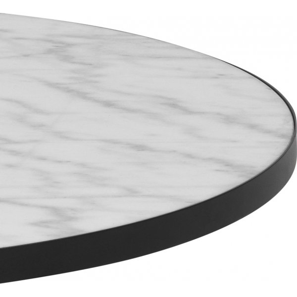 Table basse Soli Ø85 cm - Marbre blanc/noir Table basse Soli Ø85 cm - Marbre blanc/noir