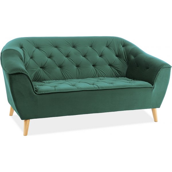 Sayreville 2-sits soffa - Grn sammet