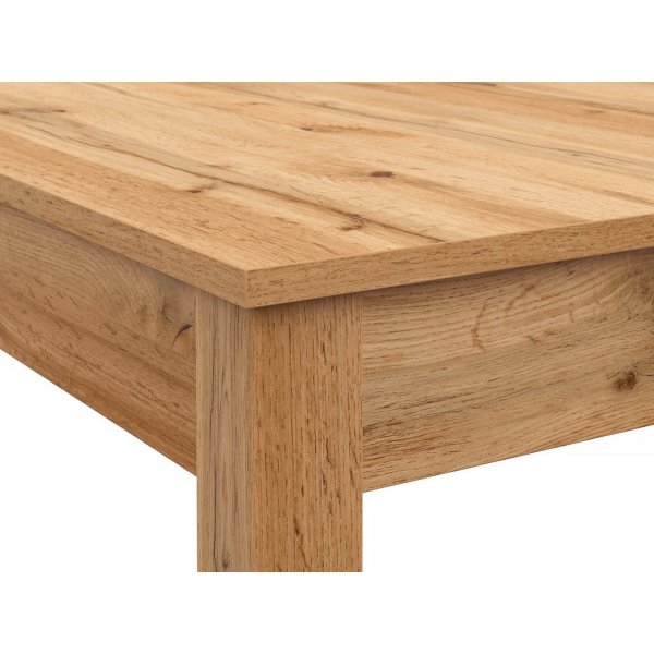 Table à manger Bryk 140-180 x 80 cm - Chêne Wotan Table à manger Bryk 140-180 x 80 cm - Chêne Wotan