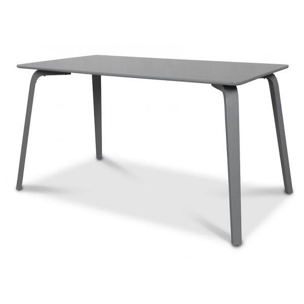 Visby matgrupp grtt bord med 4 st Industry Pltstolar - Gr / Metall