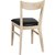 Kinley stol - Whitewash ek/svart konstlder