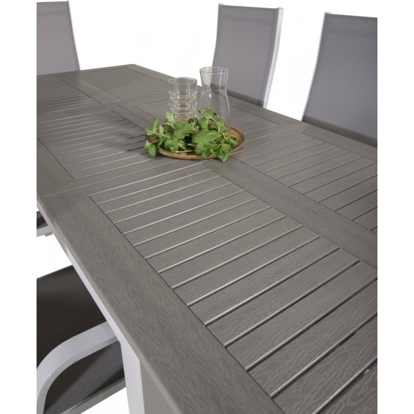 Albany utematgrupp med 6 st Copacabana stolar - Grå/Vit Albany utematgrupp med 6 st Copacabana stolar - Grå/Vit