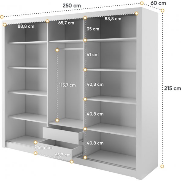 Armoire Einar 11 - Blanc Armoire Einar 11 - Blanc