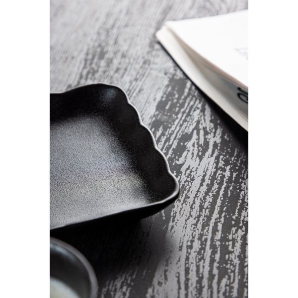 Wabi sabi schaal 24 x 15 cm - Zwart