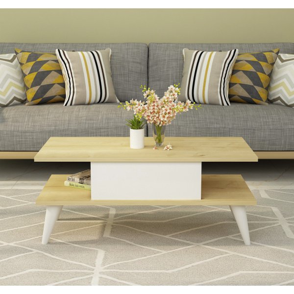 Table basse Beta - Chêne saphir/blanc Table basse Beta - Chêne saphir/blanc