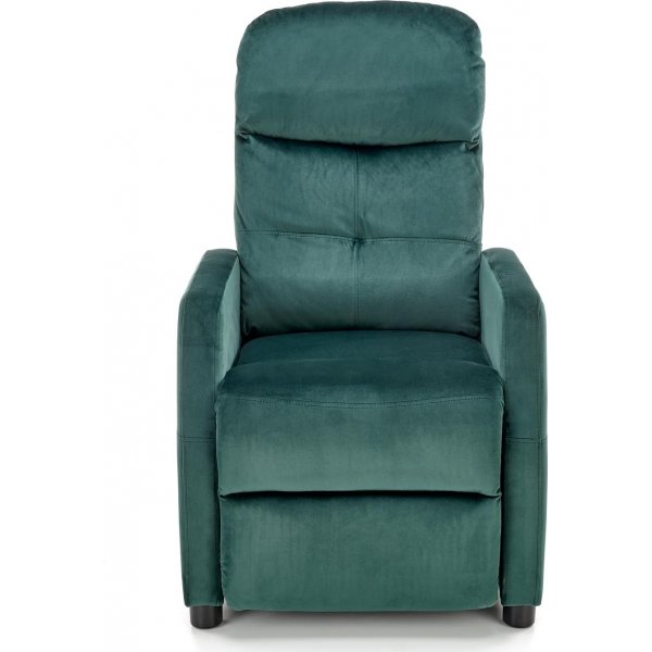 Fauteuil inclinable Gunvor en velours vert Fauteuil inclinable Gunvor en velours vert