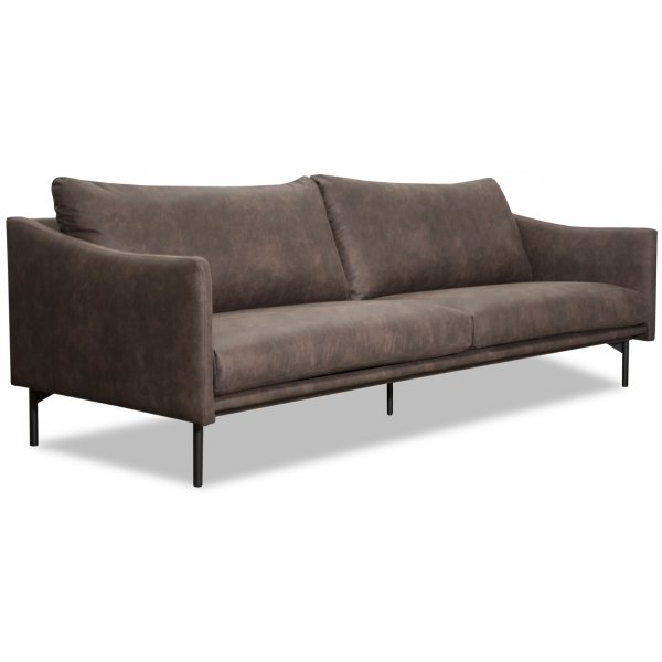 Harpan 3-sits soffa - Brunt Ecoläder Harpan 3-sits soffa - Brunt Ecoläder