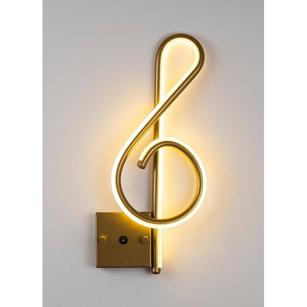 Gurra wandlamp - Goud